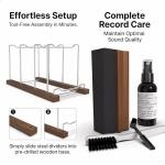 ELUCESCO Vinyl Record Stand for 80 LPs