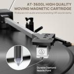 Bluetooth Vinyl Record Player with Built-in Speakers