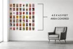 54 Vintage Rock Band Posters Wall Collage Kit