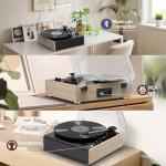 Bluetooth Vinyl Record Player with Built-in Speakers