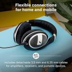 Sennheiser HD 599 SE Open-Back Headphones, Black