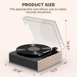 Bluetooth Vinyl Record Player with Built-in Speakers