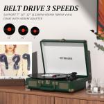 Portable Bluetooth 3-Speed Vinyl Record Player