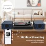 Bluetooth Turntable with 2 Speakers and RCA Output