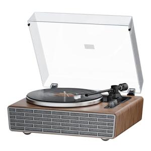 XJ-HOME All-in-One Bluetooth Vinyl Record Player