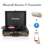 Bluetooth Vinyl Record Player with Built-in Speakers