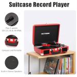 Victress Portable Vinyl Record Player with Bluetooth