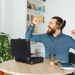 Bluetooth Vinyl Record Player with Built-in Speakers