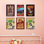 Vintage Rock Band Posters - Retro Wall Art Decor
