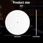 12-Inch Anti-Slip White Felt Turntable Slipmat