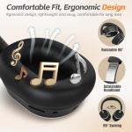 MMWOWARTS Noise Cancelling Wireless Headphones with Deep Bass