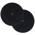 2-Pack Anti-Slip 12in Vinyl Turntable Mats