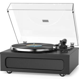 Classic All-in-One Turntable with Bluetooth Speakers