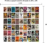 Retro Rock Band Poster Set - 60 Concert Prints