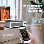 WOCKODER Bluetooth Vinyl Record Player with Speakers