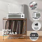 WOCKODER Bluetooth Vinyl Record Player with Speakers