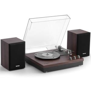 Retrospiler 3-Speed Turntable with Bluetooth Speakers