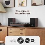 Retrospiler 3-Speed Turntable with Bluetooth Speakers