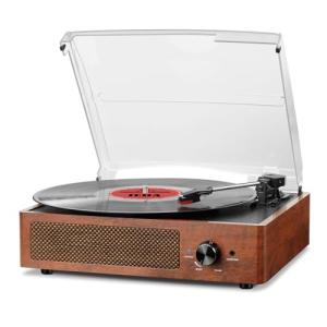 Bluetooth Vinyl Record Player with Stereo Speakers