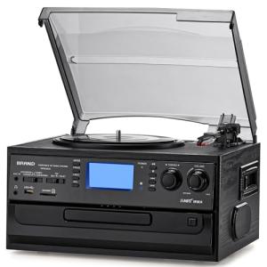 ORCC 10-in-1 Bluetooth Vinyl Turntable and Player
