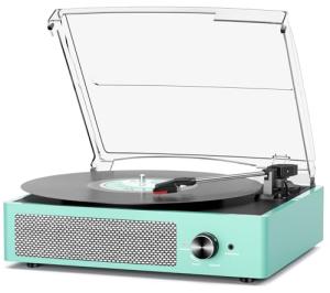 Vintage Bluetooth Record Player with Built-in Speakers