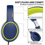 RORSOU R10 Over-Ear Headphones with Microphone