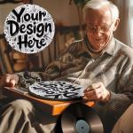 Customized 12" Vinyl Turntable Slipmat - Red