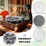 Customized 12" Vinyl Turntable Slipmat - Red