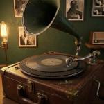 12-Inch Black Anti-Slip Turntable Mat