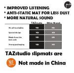 TazStudio Cork Turntable Mat for Vinyl Sound Enhancement