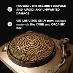 TazStudio Cork Turntable Mat for Vinyl Sound Enhancement
