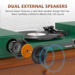 Portable Bluetooth Vinyl Record Player with Speakers