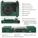 Portable Bluetooth Vinyl Record Player with Speakers