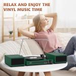 Portable Bluetooth Vinyl Record Player with Speakers