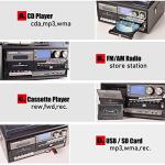 9-in-1 Bluetooth Vinyl Record Player and Turntable