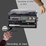 9-in-1 Bluetooth Vinyl Record Player and Turntable