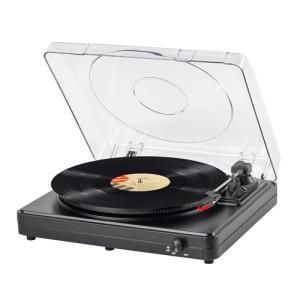 Bluetooth Vintage Turntable with Stereo Speakers