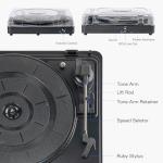 Bluetooth Vintage Turntable with Stereo Speakers