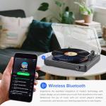 Bluetooth Vintage Turntable with Stereo Speakers