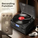 ORCC 10-in-1 Bluetooth Vinyl Turntable and Player