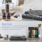 Bluetooth Vintage Turntable with Stereo Speakers