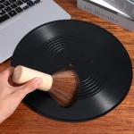 Vinyl Record Cleaning Brush with Wooden Handle