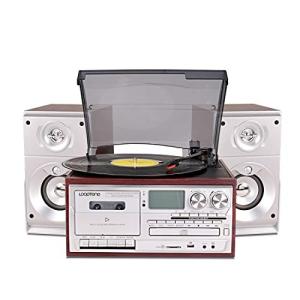 LoopTone 9-in-1 Vintage Vinyl Record Player Bundle