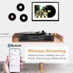 Bluetooth Turntable with Built-in Speaker and USB