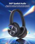 Wireless Active Noise Cancelling Headphones with 120H Playtime