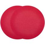 Red Felt Turntable Mats for Vinyl Records - 2 Pack