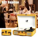 Retro Bluetooth Record Player - 3-Speed Vinyl Turntable