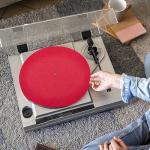 Red Felt Turntable Mats for Vinyl Records - 2 Pack