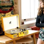 Retro Bluetooth Record Player - 3-Speed Vinyl Turntable