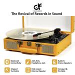 Retro Bluetooth Record Player - 3-Speed Vinyl Turntable